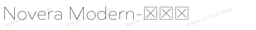 Novera Modern字体转换
